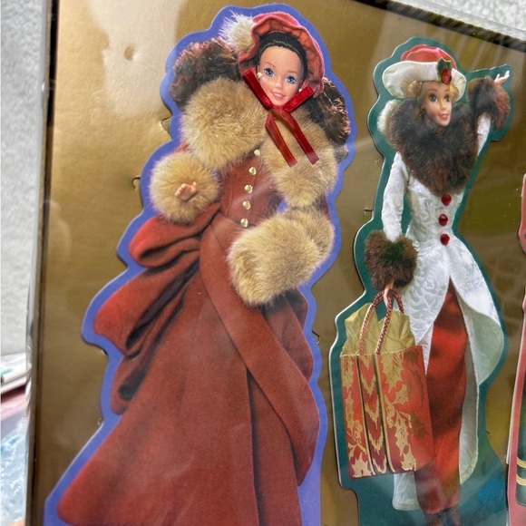 Barbie doll Hallmark 3 embossed cards 1996 greeting cards - Picture 4 of 12